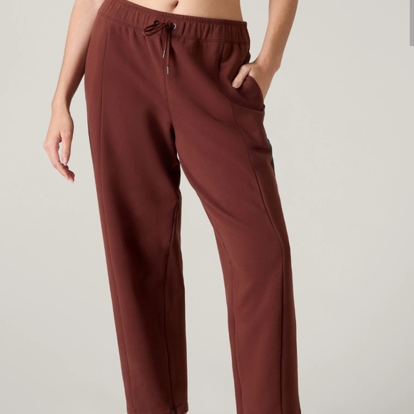 Athleta Retroplush Pant Size Small Cherrywood - Picture 4 of 9